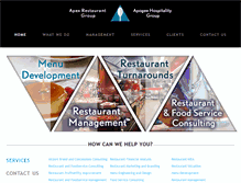 Tablet Screenshot of apexrestaurants.com